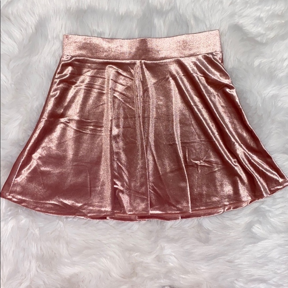 Velvet blush skirt